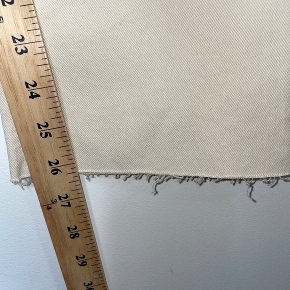 💗Desigual Women’s Denim Cream Pants Embroidered Amore Floral Size EUR 36 - Picture 10 of 13